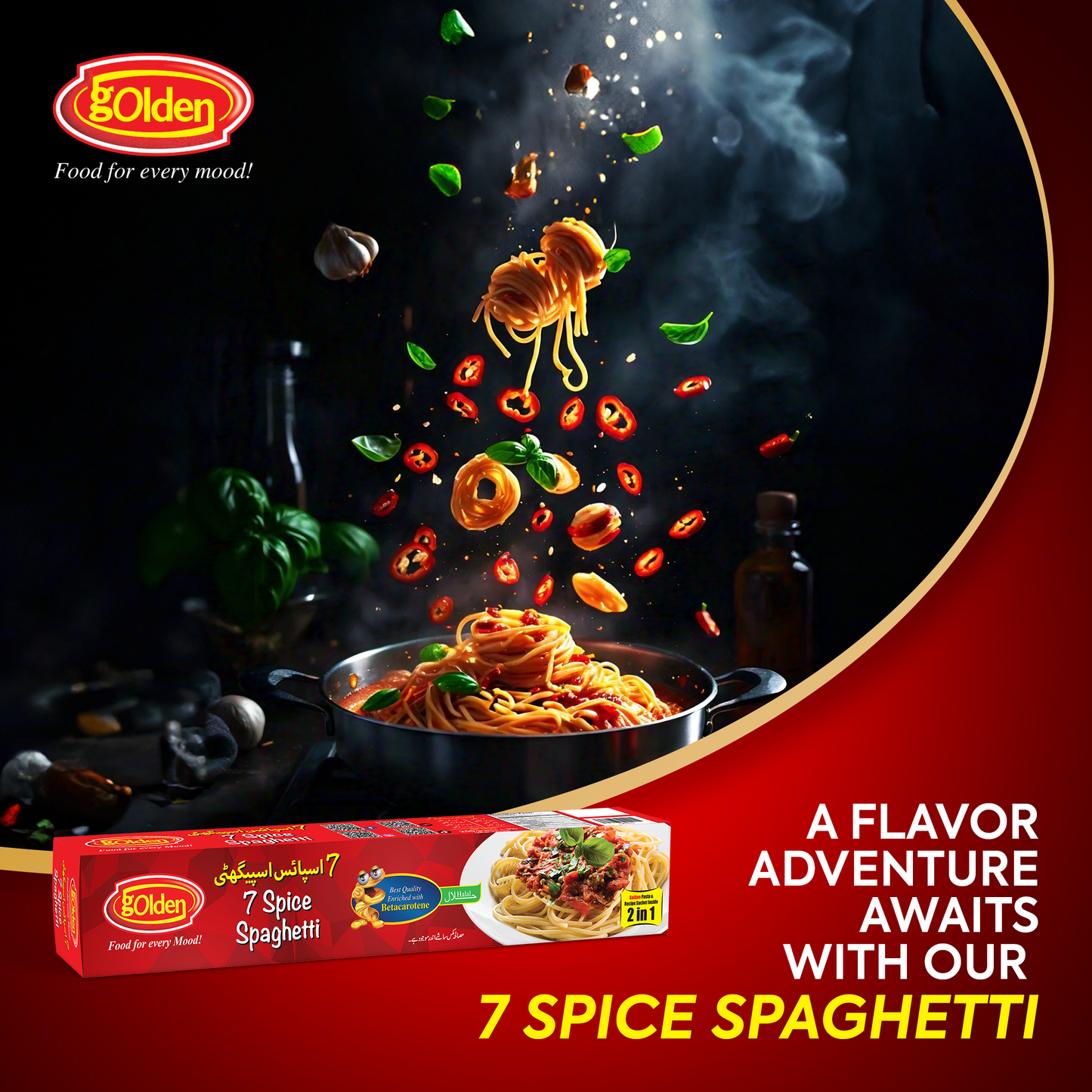 Golden 7 Spice Spaghetti 250g