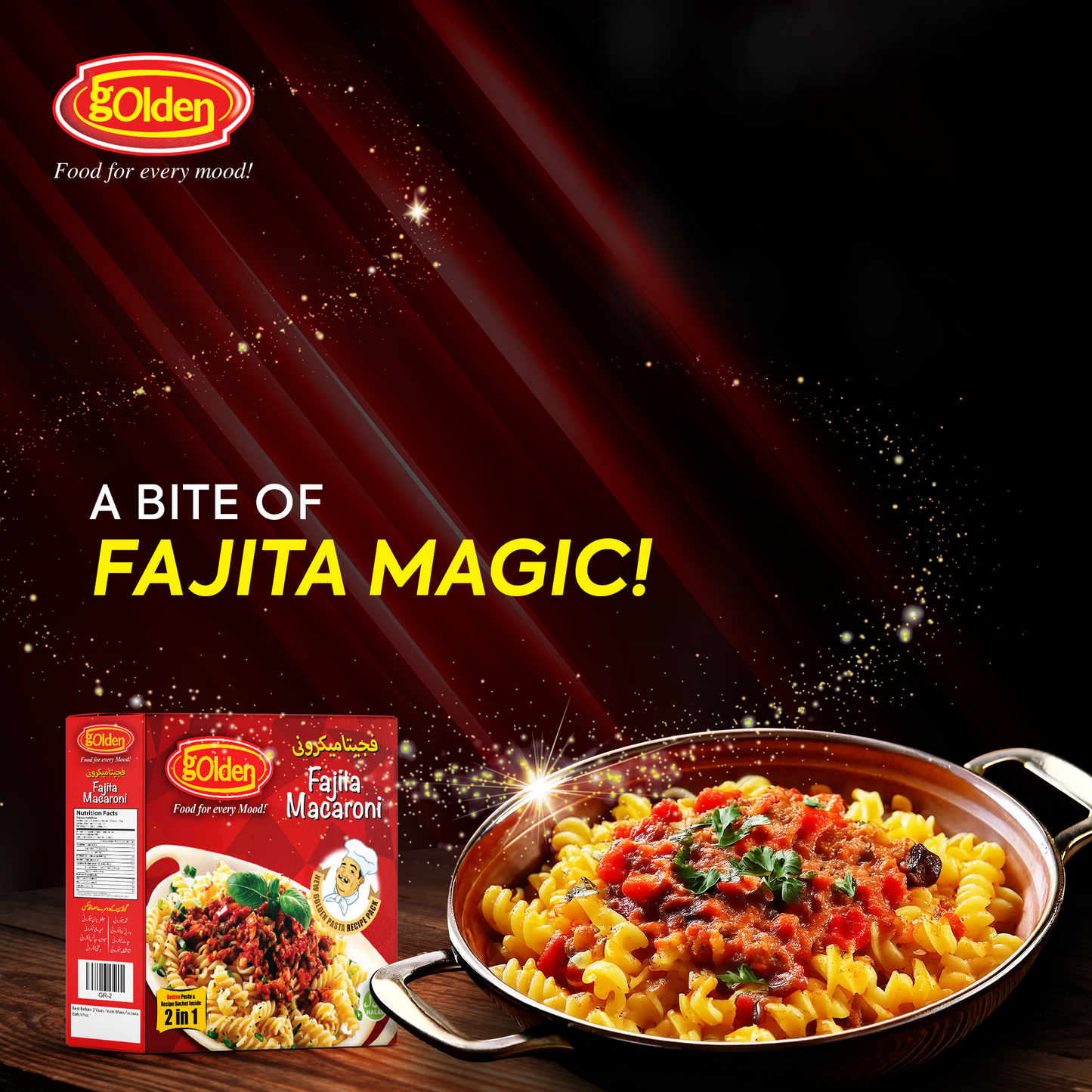 Golden Fajita Macaroni 250g